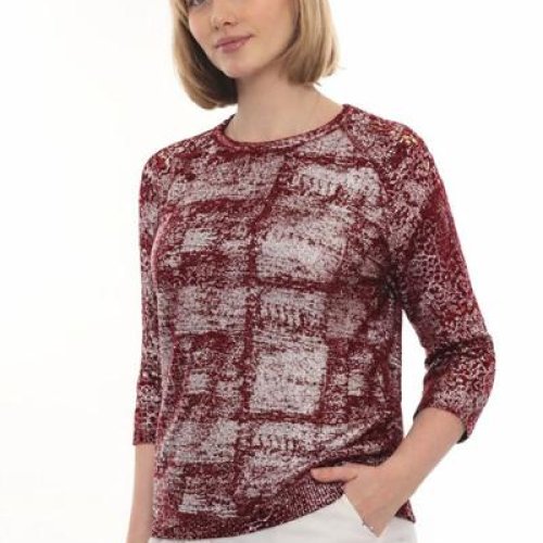 Свитер Julia (52-54) JL871 wine (деми) Julia JL871 wine