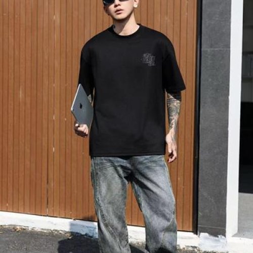 Футболка 2BRO (M-3XL) ADM82650 black (лето) 2BRO ADM82650 black