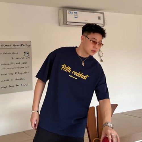 Футболка 2BRO (M-3XL) ADM82611 blue (лето) 2BRO ADM82611 blue