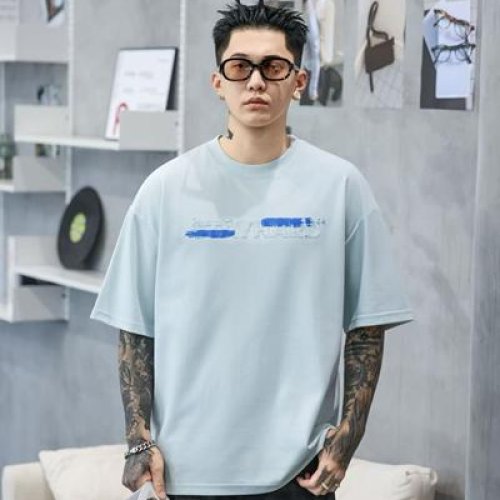 Футболка 2BRO (M-3XL) ADM82608 l.blue (лето) 2BRO ADM82608 l.blue