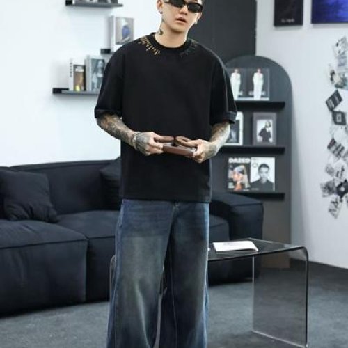 Футболка 2BRO (M-3XL) ADM82688 black (лето) 2BRO ADM82688 black