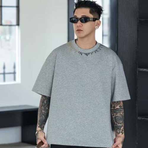 Футболка 2BRO (M-3XL) ADM82688 grey (лето) 2BRO ADM82688 grey