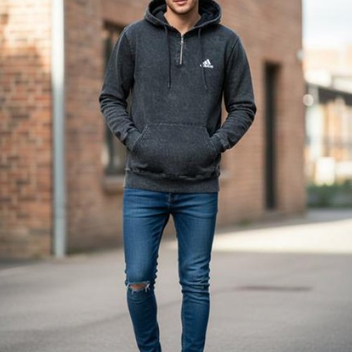 Худи Moranny (S-2XL) MR495 d.grey (деми) Moranny MR495 d.grey