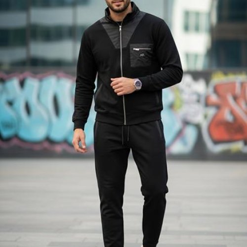 Костюм спорт Moranny (S-2XL) 5744 black (деми) Moranny 5744 black