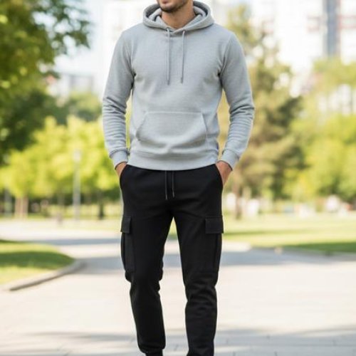 Штаны спорт Moranny (S-2XL) 2207 black (деми) Moranny 2207 black