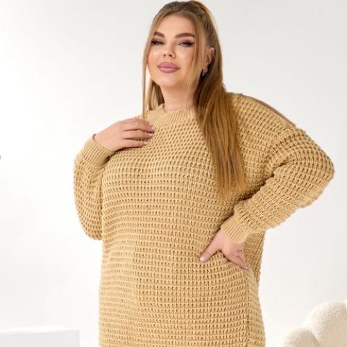 Свитер LiZa Brend (46-60) 1115 beige (зима) LiZa Brend 1115 beige