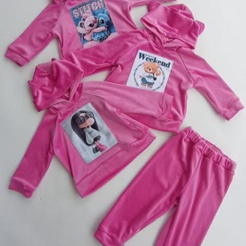 Костюм спорт Meloria (24-30) ML3308 pink-grey (деми) Meloria ML3308 pink-grey