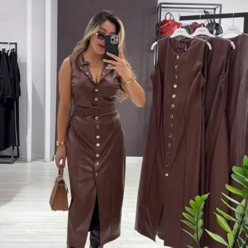 Платье Femzone (42-52) 1173 brown (лето) Femzone 1173 brown