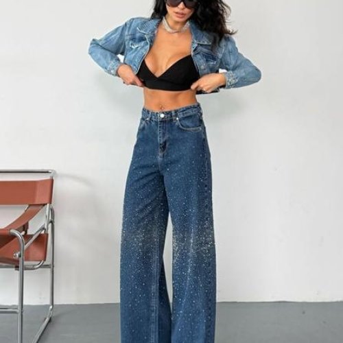 Джинсы Jeans Style (34-42) 5045 navy (деми) Jeans Style 5045 navy