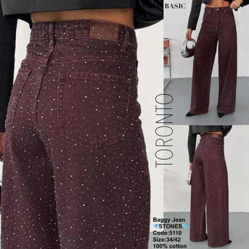 Джинсы Jeans Style (34-42) 5110 chocolate (деми) Jeans Style 5110 chocolate