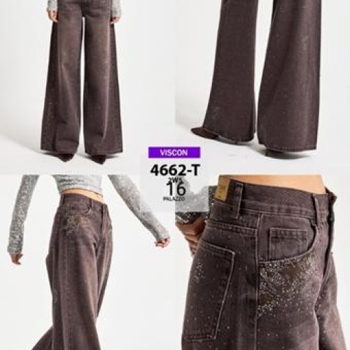 Джинсы Jeans Style (34-42) 4662-16 brown (деми) Jeans Style 4662-16 brown