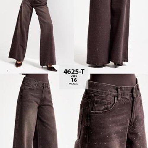 Джинсы Jeans Style (34-42) 4625-16 brown (деми) Jeans Style 4625-16 brown