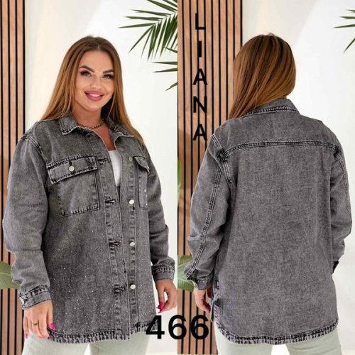 Рубашка Beki (2XL-7XL) 466 grey (деми) Beki 466 grey