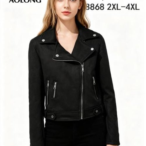 Куртка Immei (2XL-4XL) W8868 black (деми) Immei W8868 black