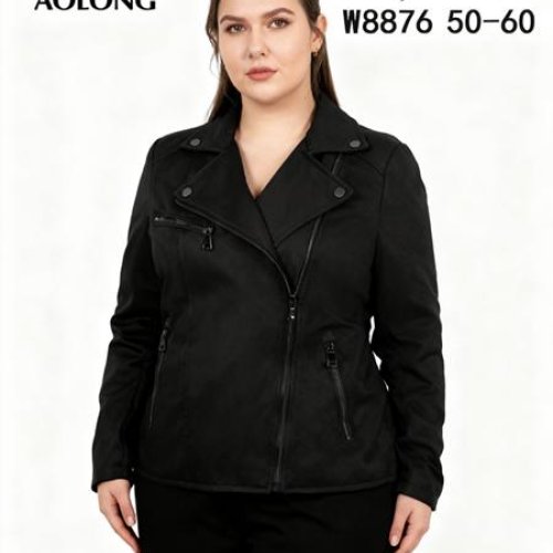 Куртка Immei (50-60) W8876 black (деми) Immei W8876 black
