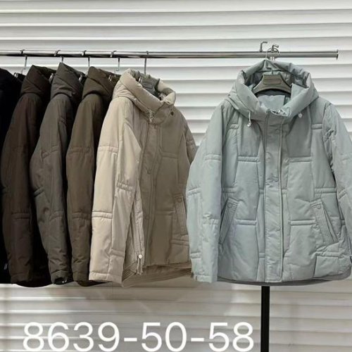 Куртка Oukali (50-58) 8639 brown (деми) Oukali 8639 brown