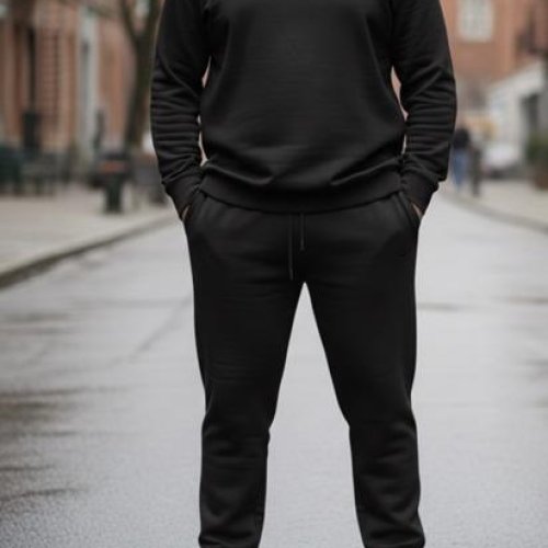 Костюм спорт Zalov (54-62) ZW1216 black (деми) Zalov ZW1216 black