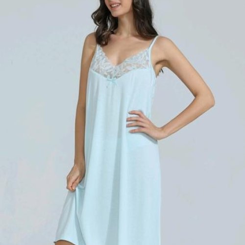 Ночнушка Romeo life (52-60) 70379 l.blue (лето) Romeo life 70379 l.blue
