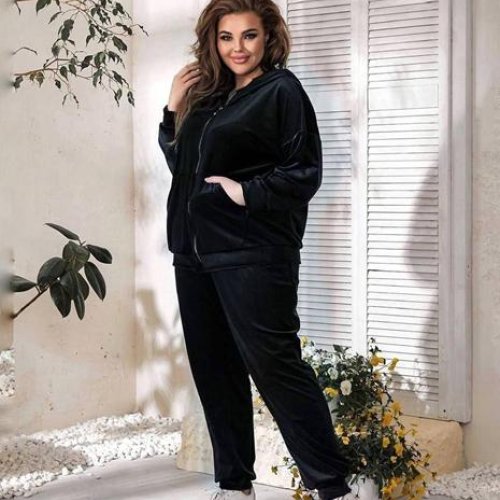 Костюм спорт Romeo life (60-66) 922 black (деми) Romeo life 922 black