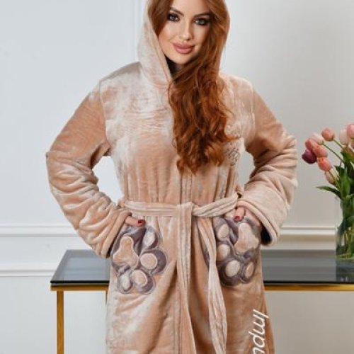 Халат Romeo life (48-52) RL1044 beige (деми) Romeo life RL1044 beige