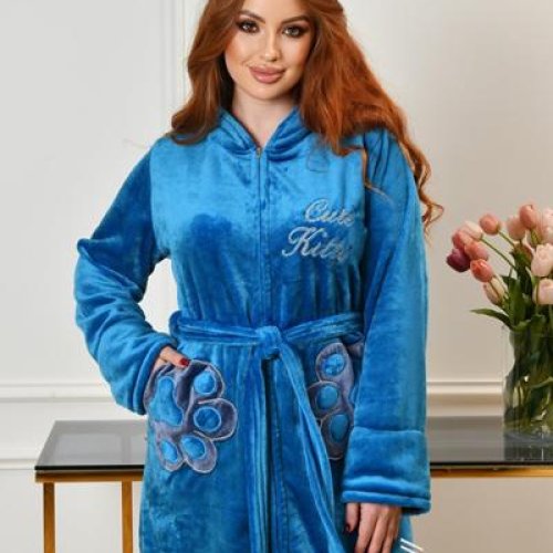 Халат Romeo life (48-52) RL1047 l.blue (деми) Romeo life RL1047 l.blue