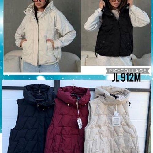 Жилетка Dorimodes (M-2XL) 912M black (деми) Dorimodes 912M black