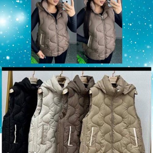 Жилетка Dorimodes (M-2XL) 9202-1-12 brown (деми) Dorimodes 9202-1-12 brown