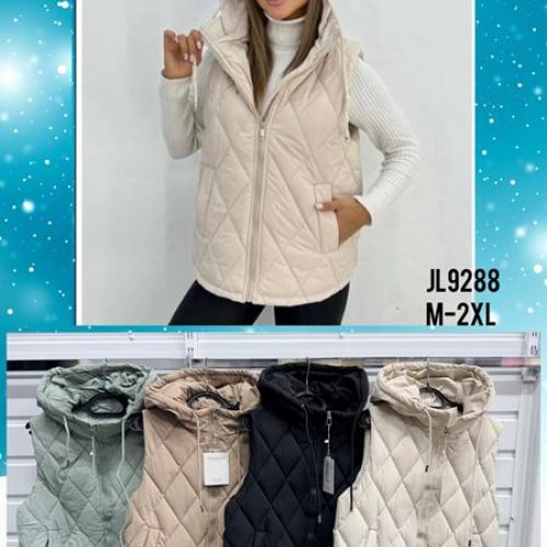 Жилетка Dorimodes (M-2XL) 9288 black (деми) Dorimodes 9288 black