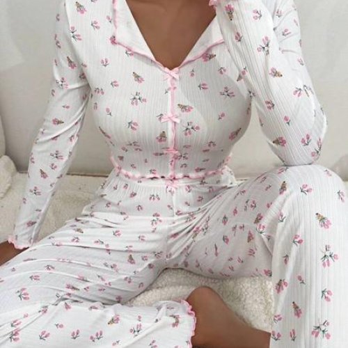 Пижама Brilliant (42-48) C0502 white-pink (деми) Brilliant C0502 white-pink