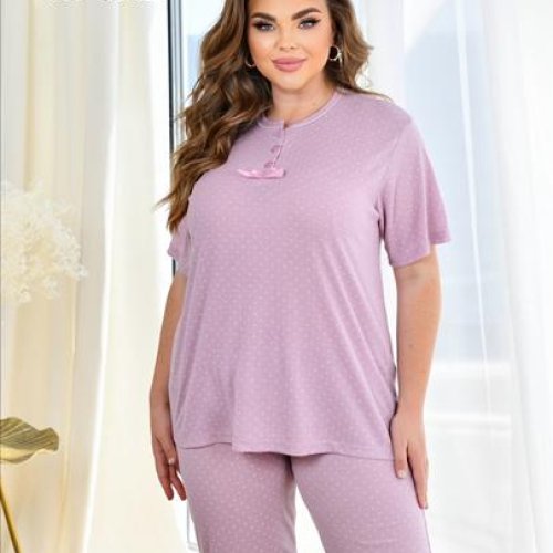 Пижама Brilliant (M-3XL) 1797 pink (лето) Brilliant 1797 pink