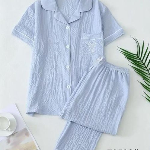 Ночнушка Brilliant (M-3XL) 70506 l.blue (лето) Brilliant 70506 l.blue