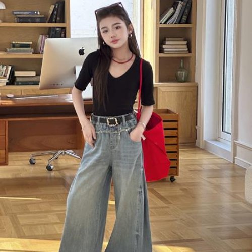 Джинсы Yalisi (120-170) 9052 l.blue (деми) Yalisi 9052 l.blue