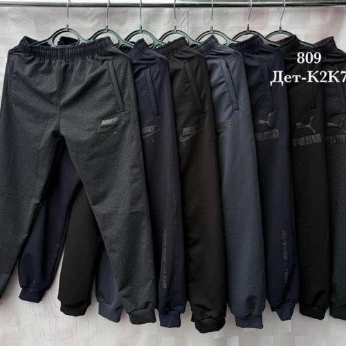 Штаны спорт Shon (42-50) S2347N-1 black (деми) Shon S2347N-1 black