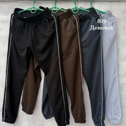 Штаны спорт Shon (40-48) S2376 brown (деми) Shon S2376 brown