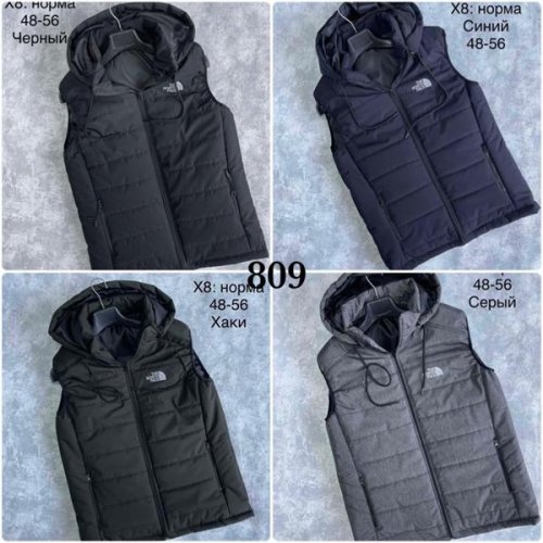 Жилетка Shon (48-56) X8 black (деми) Shon X8 black