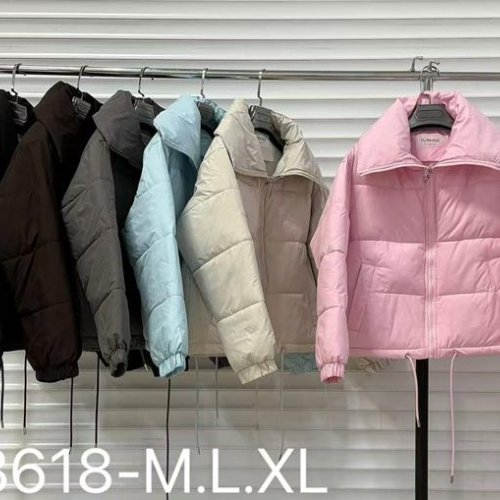 Куртка Oukali (M-XL) 8618 apricot (деми) Oukali 8618 apricot