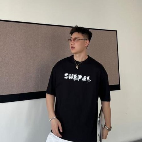 Футболка 2BRO (M-3XL) 82606 black (лето) 2BRO 82606 black