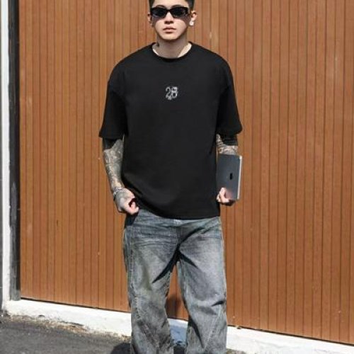 Футболка 2BRO (M-3XL) 82639 black (лето) 2BRO 82639 black