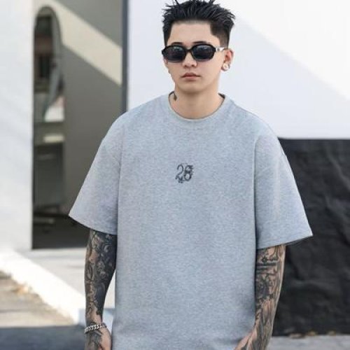 Футболка 2BRO (M-3XL) 82639 grey (лето) 2BRO 82639 grey