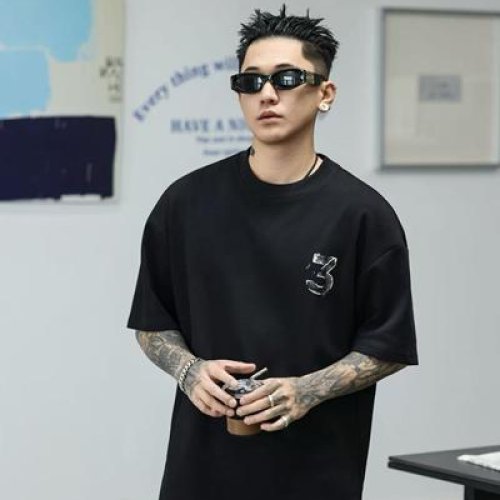 Футболка 2BRO (M-3XL) 82672 black (лето) 2BRO 82672 black