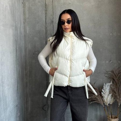 Жилетка Style Nadezhda (one size) 2499 milk (деми) Style Nadezhda 2499 milk