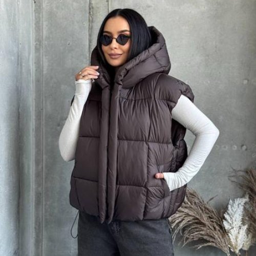 Жилетка Style Nadezhda (one size) 2536 brown (деми) Style Nadezhda 2536 brown