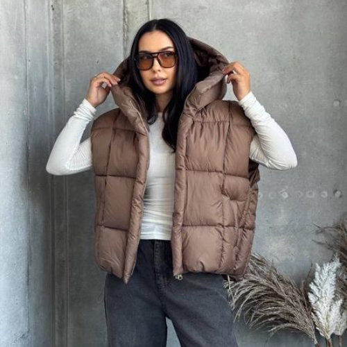 Жилетка Style Nadezhda (one size) 2536 d.beige (деми) Style Nadezhda 2536 d.beige