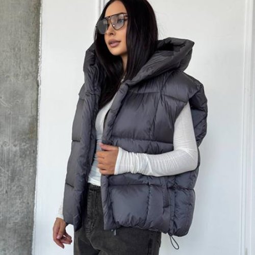 Жилетка Style Nadezhda (one size) 2536 d.grey (деми) Style Nadezhda 2536 d.grey