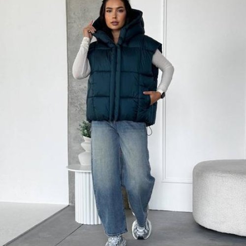 Жилетка Style Nadezhda (one size) 2536 green (деми) Style Nadezhda 2536 green