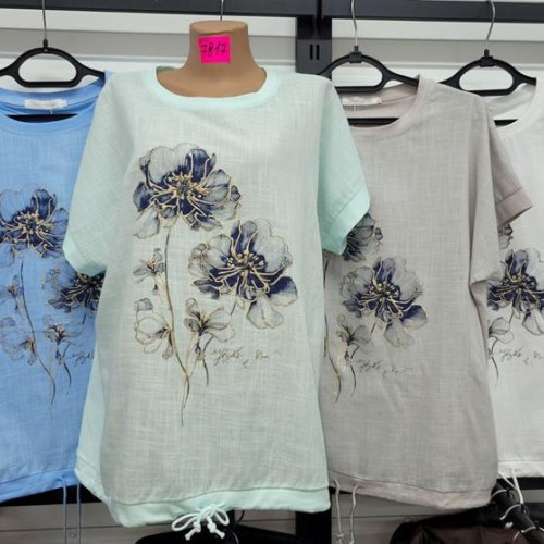 Футболка Style Nadezhda (XL-4XL) 7817 white (лето) Style Nadezhda 7817 white