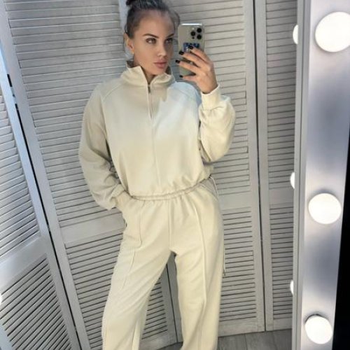 Костюм спорт Style Nadezhda (M-L) 8051 beige (деми) Style Nadezhda 8051 beige