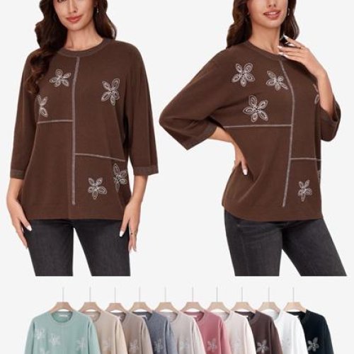 Свитер Style Nadezhda (2XL-4XL) A5622 d.beige (деми) Style Nadezhda A5622 d.beige