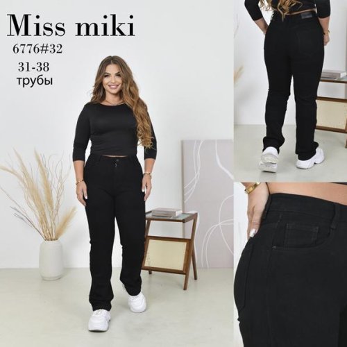 Джинсы Jeans Club (31-38) 6776 black (деми) Jeans Club 6776 black