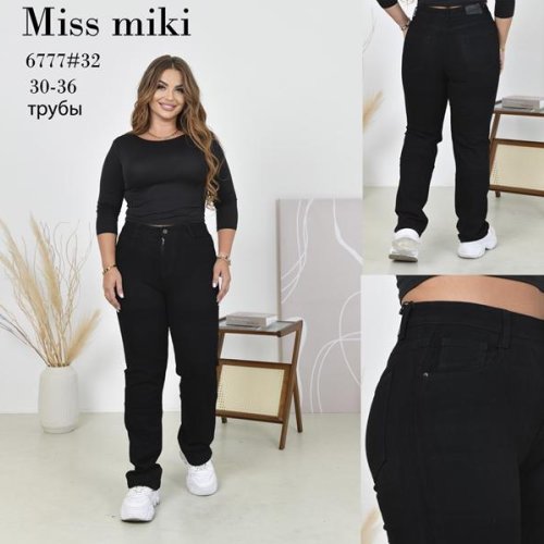 Джинсы Jeans Club (30-36) 6777 black (деми) Jeans Club 6777 black